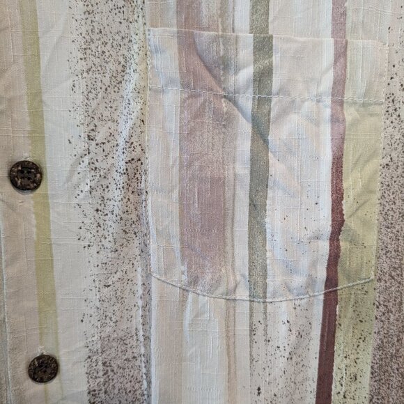 Tommy Bahama Shirt Men Medium Button Front Hawaiian Birds of Paradise 100% Silk - Picture 5 of 16